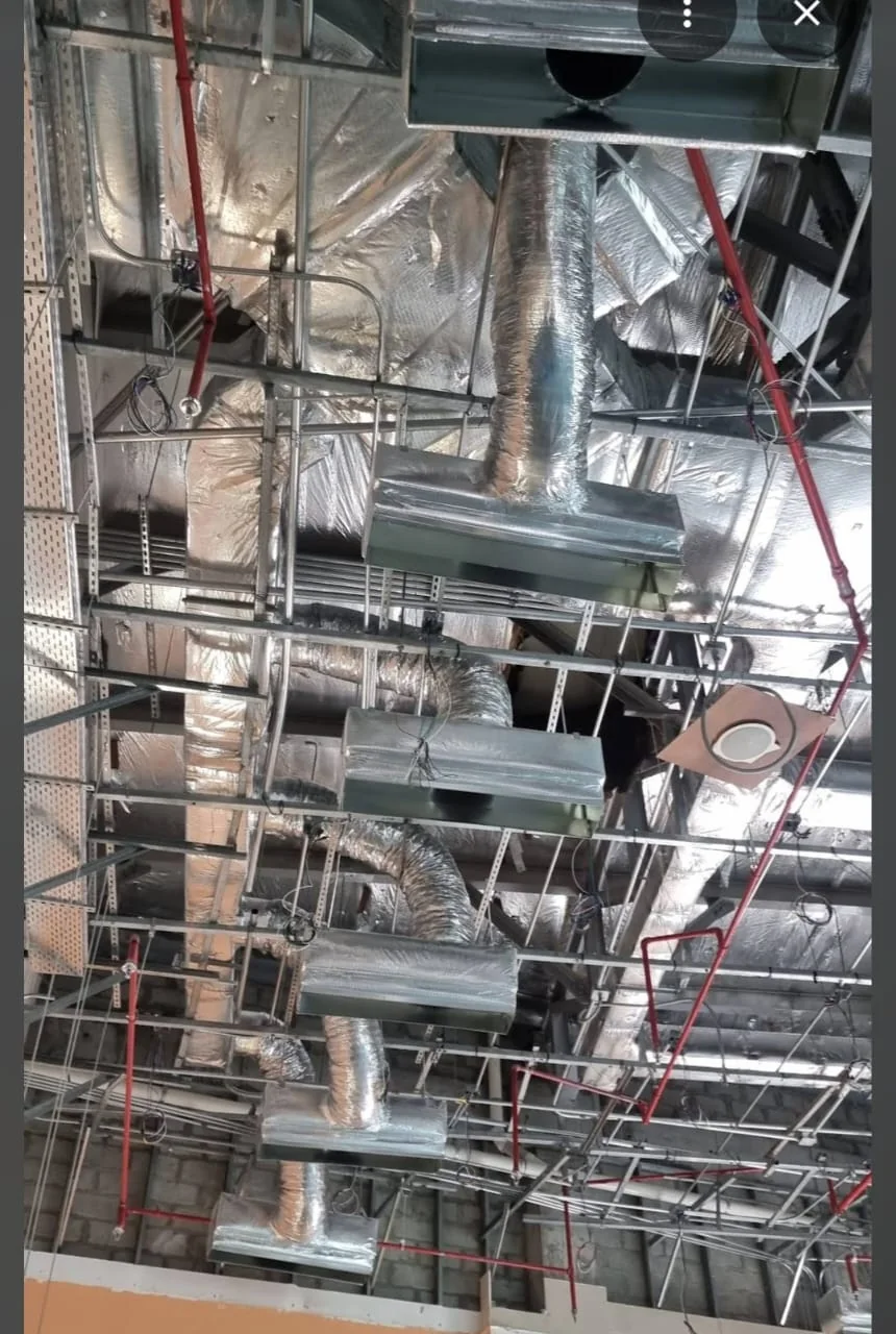 Duct distribution with flexible outlet branches