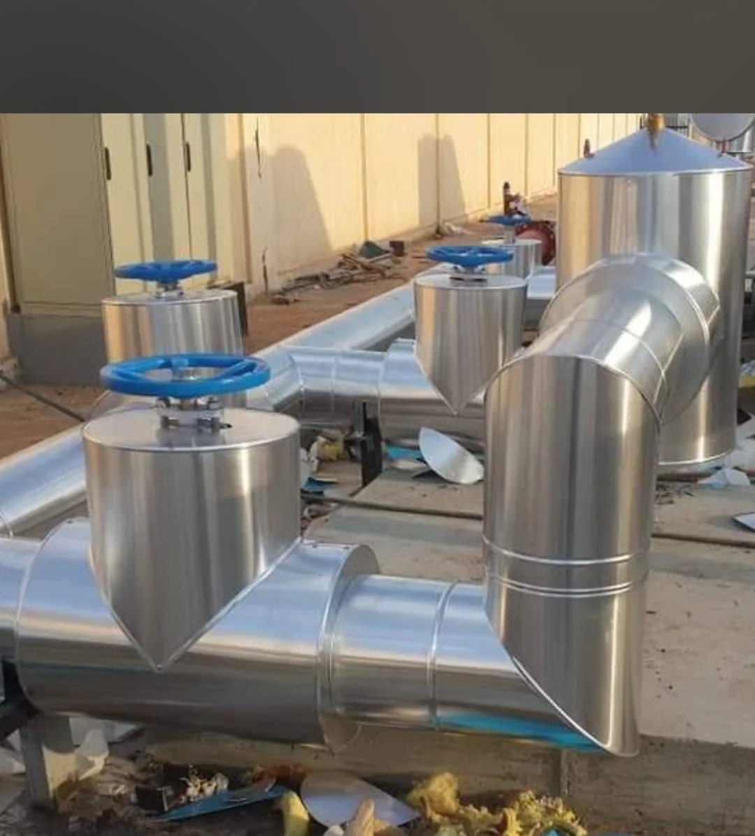 Ventilation ductwork with control dampers